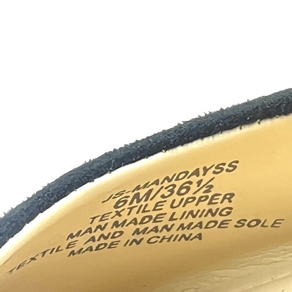 Jessica Simpson‎ Womens Size 6 Black Faux Vegan Suede Leather Ballet Flat Shoes - Picture 10 of 10